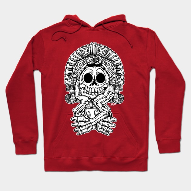 Adorable Aztec Death God Hoodie by ZugArt01